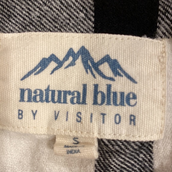 Natural Blue by Visitor Plaid Button Down Shirt - Picture 3 of 4